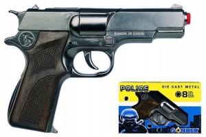 Gonher PISTOLET METALOWY POLICJA 125/0 kapiszony