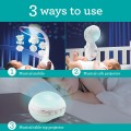 Infantino 3 w 1 Projektor Muzyczny Mobilny, Mobilny Konwertowalny, Projektor Światła z Trybem Budzenia Symulującym Światło Dzienne, Zawiera 6 Melodii i 4 Dźwięki Natury, Sage 2.jpg