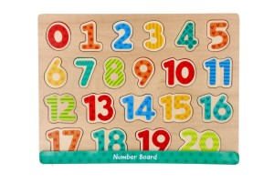 Lelin Puzzle układanka drewniana Cyferki