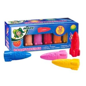 Kredki Świecowe RAKIETY 12 kolorów Jolly