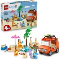 LEGO Bluey Blue i rodzinna wycieczka samochodem, zabawka dla dziecka z autkiem do zbudowania, zestaw klocków dla 4-latka z minifigurkami, prezent dla dziewczynki i chłopca, dla przedszkolaka 11202.jpg