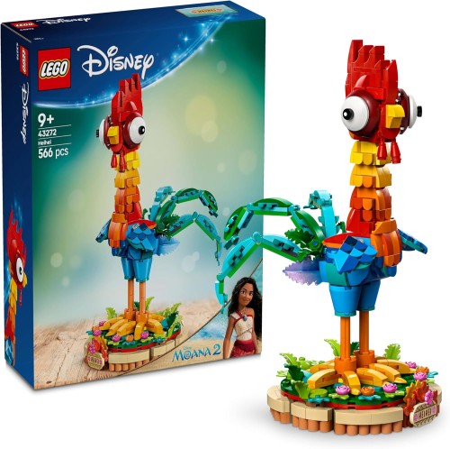 LEGO ǀ Disney Vaiana 2 Heiheia, Figurka Zwierzątka, Kreatywna Zabawka dla Dziecka do Zbudowania z Modelem Kurczaka z Filmu, Pomysł na Prezent dla 9-latki, dla Dziewczynki i Chłopca, 43272.jpg