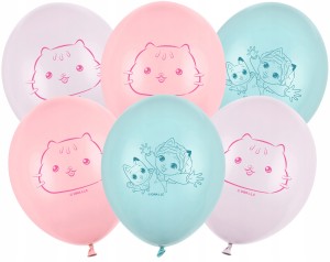 Balony Strong 27 cm Koci Domek Gabi – Zestaw mocnych balonów do bukietów!