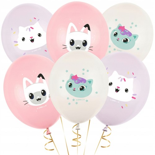 5904555099364 BALONY LATEKSOWE URODZINOWE KOCI DOMEK GABI URODZINY DLA DZIECI 30 CM 6 SZT.jpg