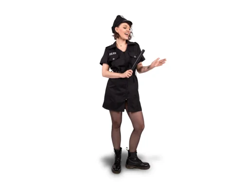 Strój Policjantka czarny rozmiar M BAL PRZEBIERAŃCÓW HALLOWEEN