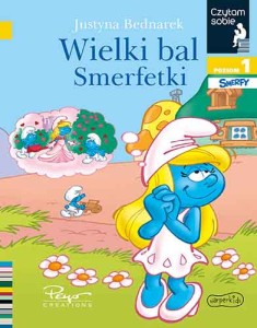 Czytam sobie: "Wielki bal Smerfetki" Książka dla dzieci do nauki czytania Poziom 1