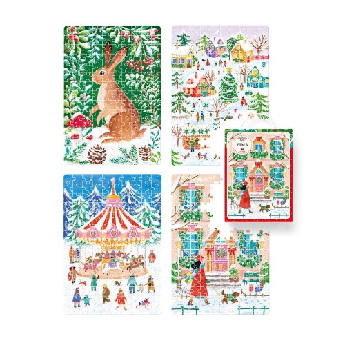 5902983493532 Puzzle Puzzlove CzuCzu 4 x 150 el. Zima Bright Junior Media 1.jpg