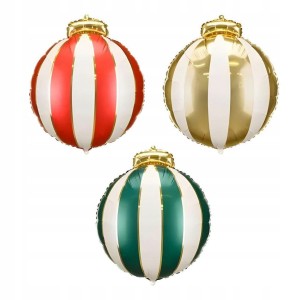 Party Deco Balony foliowe Bombki 42x46cm Ozdoba świąteczna