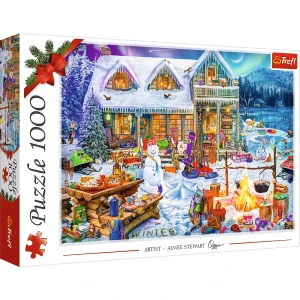 TREFL Świąteczne Puzzle 1000el. Zimowy czas 