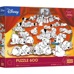 TREFL Puzzle 600 el.  101 Dalmatyńczyków DISNEY 