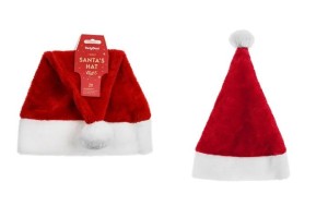 Party Deco Czapka Świętego Mikołaja Premium Urocza ozdoba