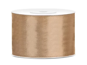 Party Deco Tasiemka satynowa jasne złoto 38mm 25m XXL