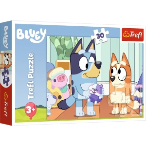 TREFL Puzzle BLUEY  30 elementów  Z Bluey zawsze jest wesoło 