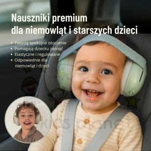Zazu Fun Słuchawki wygłuszające chroniące słuch dla niemowląt BEŻOWE