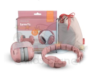 Zazu Fun Słuchawki wygłuszające chroniące słuch dla niemowląt PINK