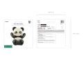 Balon foliowy Panda