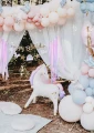 PartyDeco Stojący balon foliowy Jednorożec