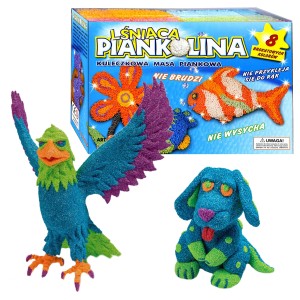 Piankolina 8 kolorów lśniąca - masa plastyczna