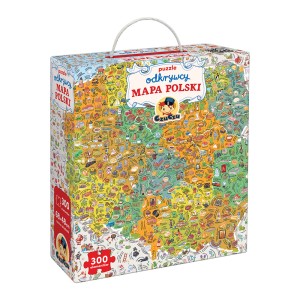 CzuCzu Puzzle odkrywcy MAPA POLSKI 7+