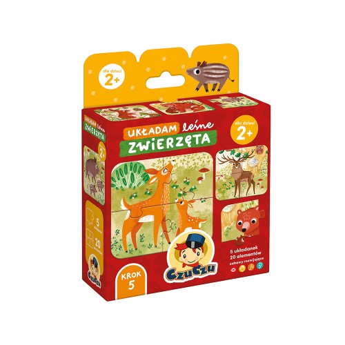 5902983494683 CzuCzu  Puzzle Małe układanki Układam leśne zwierzęta dla dzieci 2+ 4.jpg