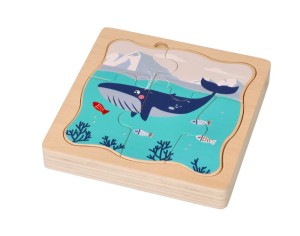 Adam Toys Układanka warstwowa zwierzęta arktyczne