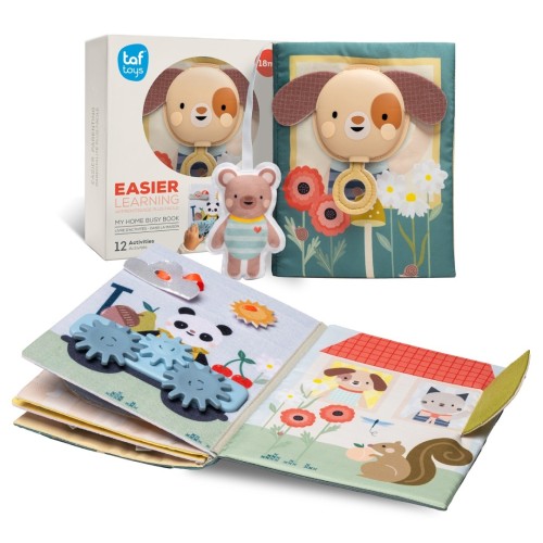 Interaktywna Książeczka Manipulacyjna Mój Dzień w Domu Taf Toys.jpg