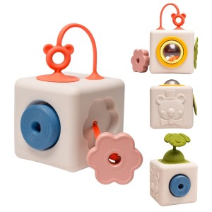 Silikonowa Kostka Sensoryczna Kostka Pełna Odkryć Taf Toys
