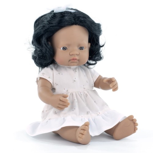 Lalka dziewczynka Latynoska 38 cm My Friends & Me, Miniland Dolls.jpg