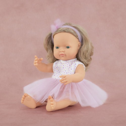 Lalka dziewczynka Europejka Ciemny Blond 38 cm My Friends & Me, Miniland Dolls 4.jpg