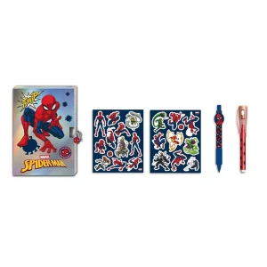DIAKAKIS Pamiętnik Notatnik z Długopisem UV Spider-Man dla Dziecka
