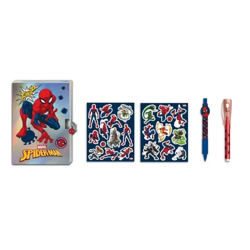 DIAKAKIS Pamiętnik Notatnik z Długopisem UV Spider-Man dla Dziecka 1.jpg