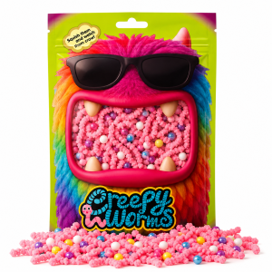 Creepy Worms Pink - magiczne robaczki do sztuczek i gier