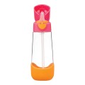 9353965002215 b.box Butelka na wodę tritanowa ze słomką Strawberry Shake 600 ml 1.jpg