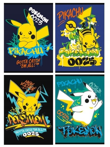 POKEMON ZESZYT A5 32 kratka zeszyt w kratkę, dla fana Pokemonów 1.jpg