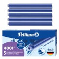 Pelikan Naboje do pióra wiecznego wymazywalne 5szt długie niebieskie