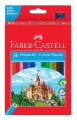 Kredki ołówkowe trójkątne FABER CASTELL 36 kolorów temperówka.jpg