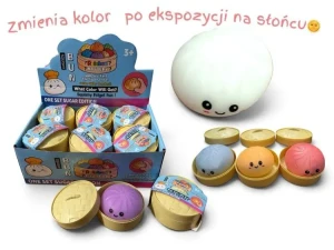 Gniotek antystresowy Pierożek zmieniający kolor 8,5 cm sensoryczny dumpling squishy