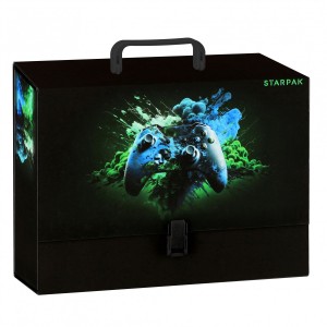 Teczka z rączką A4 90 mm Gaming Pad – bardzo gruba szkolna na prace plastyczne
