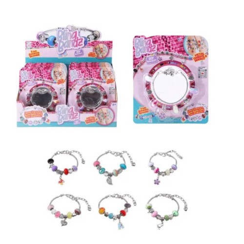 Bling Bandz Bransoletka z charmsami DIY kolorowe koraliki 8886457649953