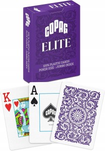 Karty do gry w pokera COPAG ELITE - Fiolet - Jumbo Index
