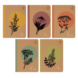 Zeszyt w linie Elanders Nature One Herb A5 w linię 64 kartki