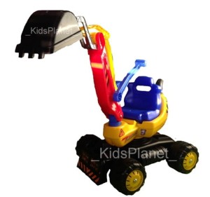 Duża koparka jeździk XL Maxi digger Blue