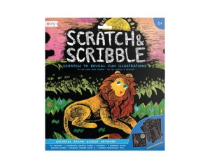 Ooly Zdrapywanki Scratch & Scribble - Safari