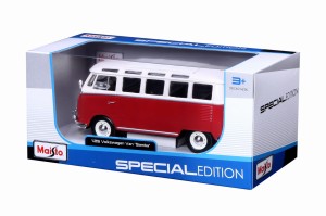 MAISTO VOLKSWAGEN VAN Samba Czerwono-Biały