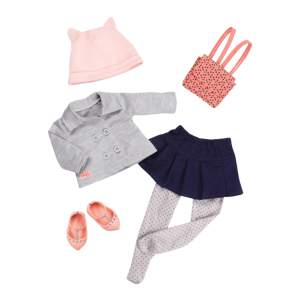 Zestaw ubranek dla lalek z plecakiem –  CLASS ACT - OUR GENERATION