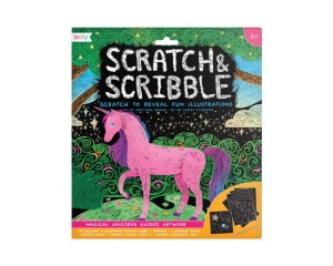 Ooly Zdrapywanki Scratch & Scribble - Magiczne Jednorożce