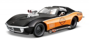 MAISTO 1970 Corvette Harley Davidson