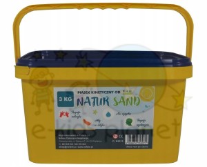 POLSKI PIASEK kinetyczny 3kg w wiaderku naturalny Adam Toys