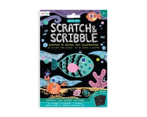 Ooly Zdrapywanki Mini Scratch & Scribble - Rybki